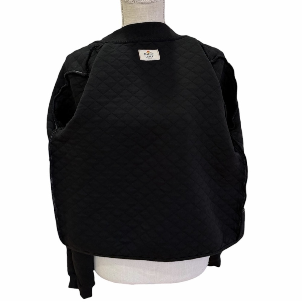 Marine Layer Quilted Full-Zip Bomber Jacket Size Medium - Picture 8 of 14